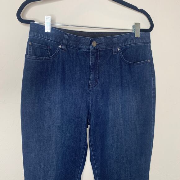 Chico's Fabulously Slimming Jeans Slim Cut Sz 1 Regular Medium Sz 8 - Picture 4 of 7